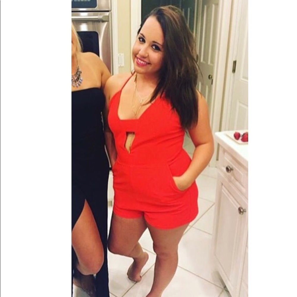 Red romper